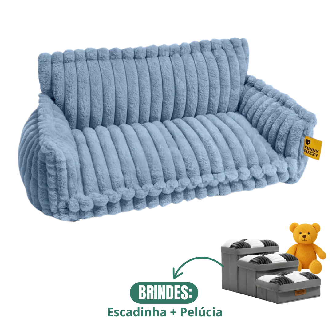 Cama Sofá Pet Ortopédico - O seu pet merece o melhor + Escadinha de Brinde