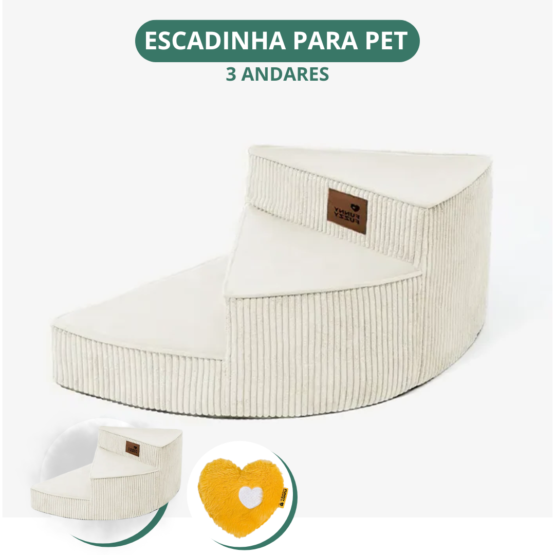 [COMPRE 1 LEVE 2] Escada Artesanal em Espiral para Pet + 2 Brindes Incríveis