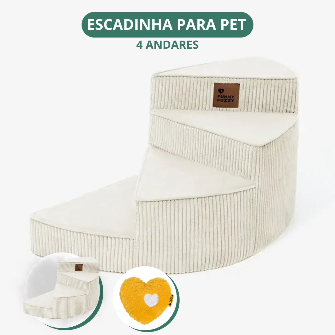 [COMPRE 1 LEVE 2] Escada Artesanal em Espiral para Pet + 2 Brindes Incríveis