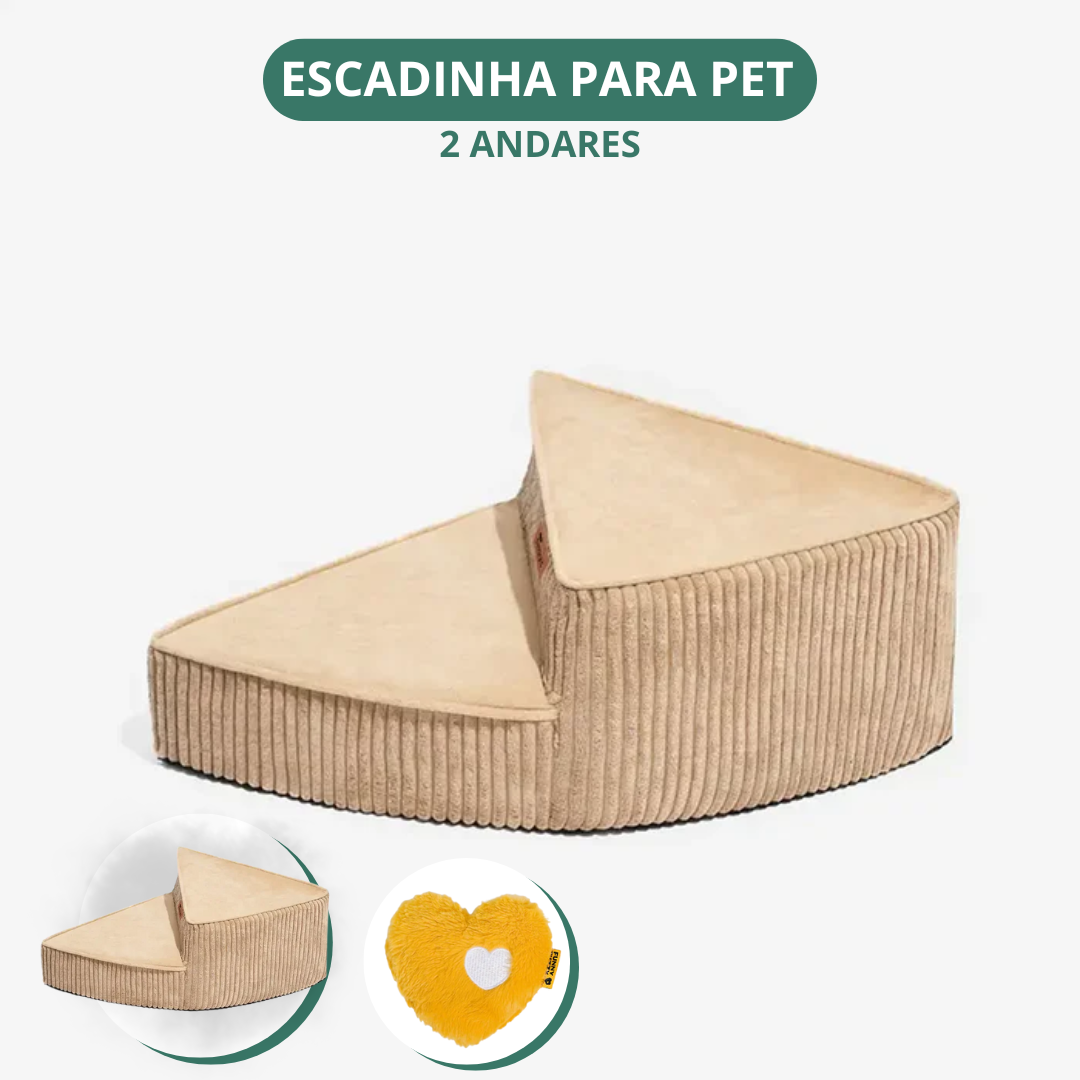 [COMPRE 1 LEVE 2] Escada Artesanal em Espiral para Pet + 2 Brindes Incríveis