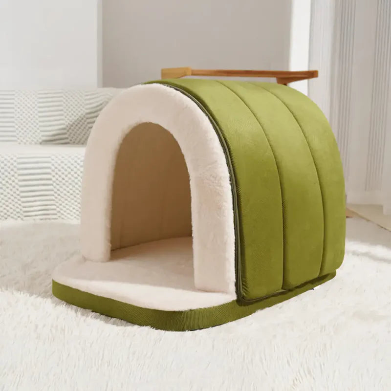 [ÚLTIMAS UNIDADES] Cama Ortopédica Caverna - Escadinha Pet + Pelúcia de BRINDE