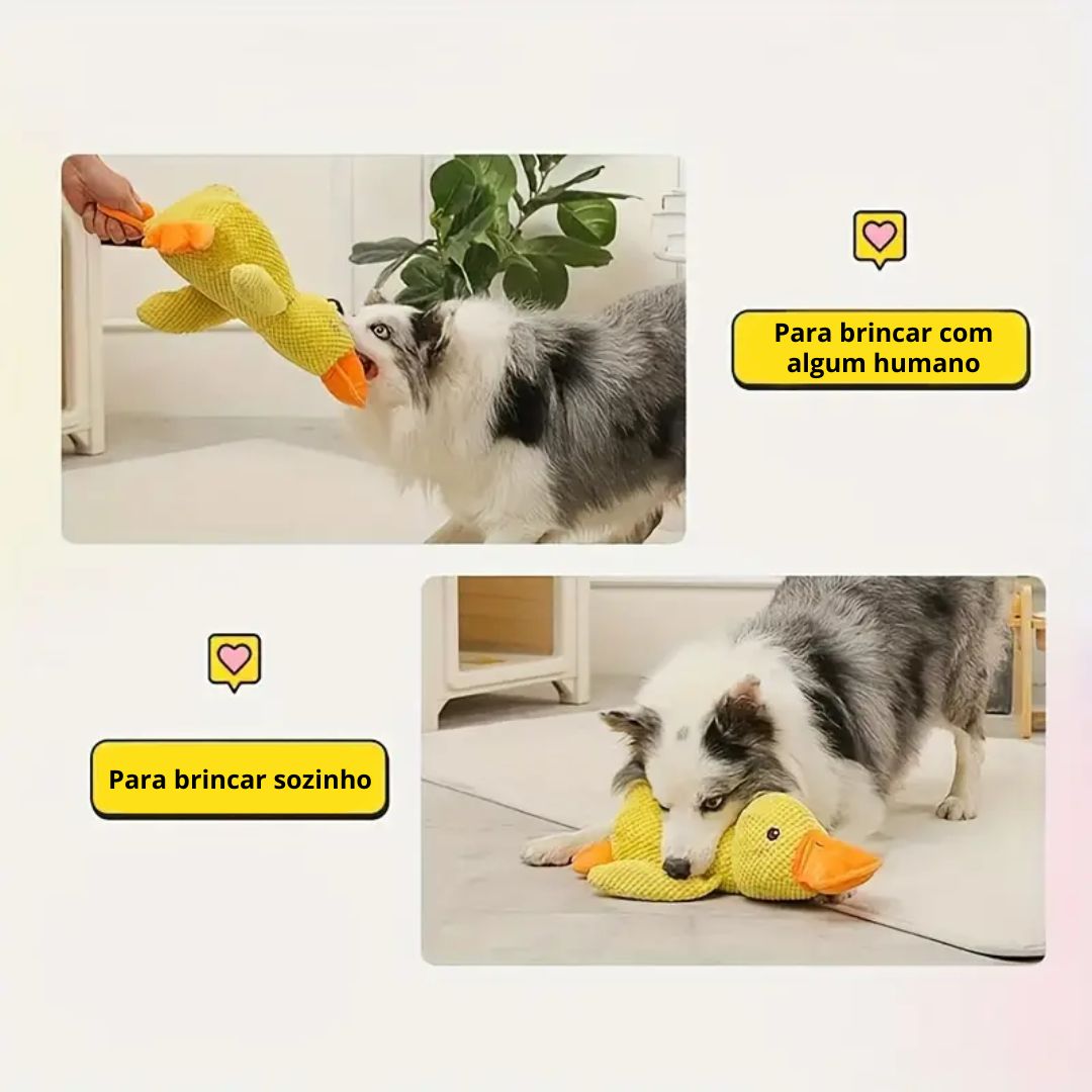 [COMPRE 1 E LEVE 2] Pelúcia Pato Amigo - A melhor companhia para o seu Pet
